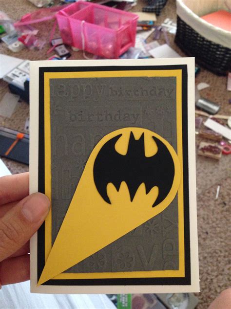 How To Make Batman Birthday Card