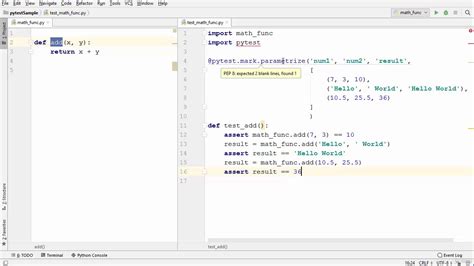 Parameterizing Tests Python Tutorials Youtube