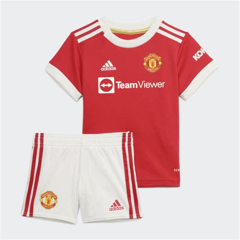 Completo Calcio Manchester United Bambino Prima Divisa Manica