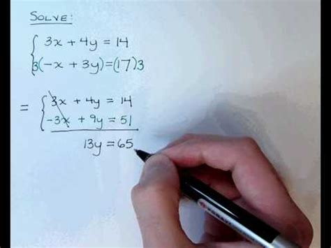 Elimination By Multiplication Examples Practice Expii