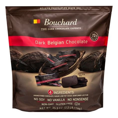 Belgian Dark Chocolate Napolitains 72 Cacao 353 Oz 22 Lb1kg