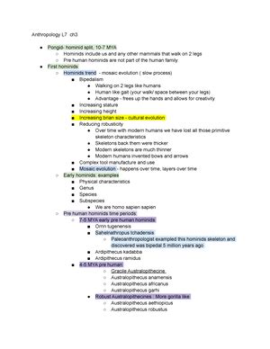 ANTH 101 Methods of anthropology - ★ Ethnography Method of scientific ...