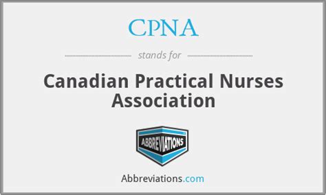 Cpna Canadian Practical Nurses Association