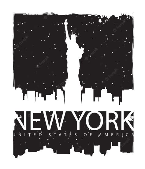 Premium Vector | Banner with new york city at night