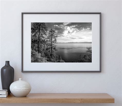 Black and White Lake Tahoe Photography Large Tahoe Photo on - Etsy