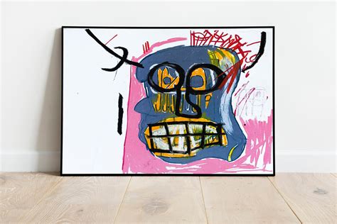 Horns Basquiat Art Print Basquiat Art Poster Basquiat Wall Etsy