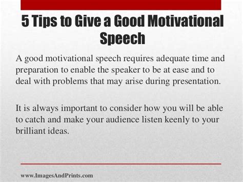 5 Tips To Give A Good Motivational Speech