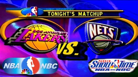 NBA Showtime NBA On NBC PlayStation Gameplay New Jersey Nets L A