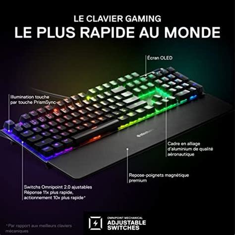 SteelSeries Apex Pro Clavier de Gaming Mécanique Switch à