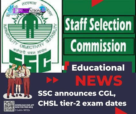 SSC Announces CGL CHSL Tier 2 Exam Dates Edunovations