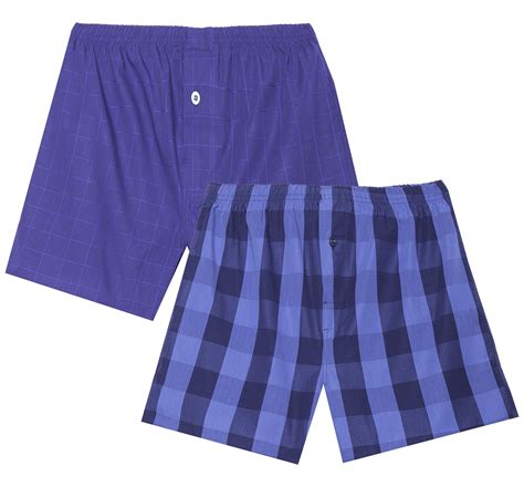 Mens Woven Cotton Boxers 2 Pack Noble Mount