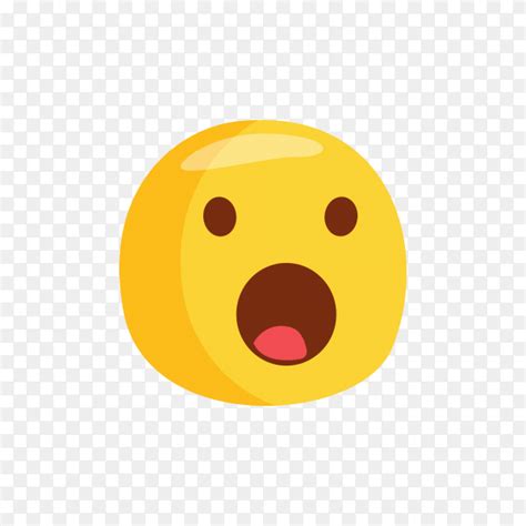 Astonished Face Emoji Premium Vector PNG Similar PNG