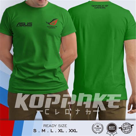 Jual Kaos Asus Rog Republic Of Gamers Full Patch Baju Game Shopee