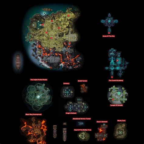 Divinity Original Sin 2 Nameless Isle Map Vector U S Map