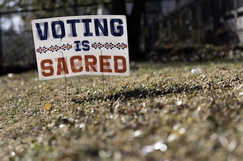 Voting Is Sacred Sign In Minneapolis Minnesota Please Att… Flickr