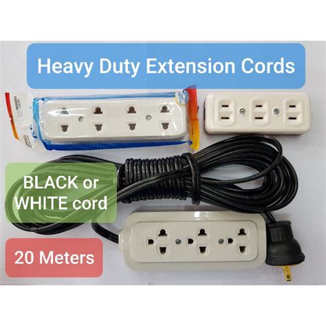 Heavy Duty Extension Cord Wire 20 Meters Long Extention Shopee