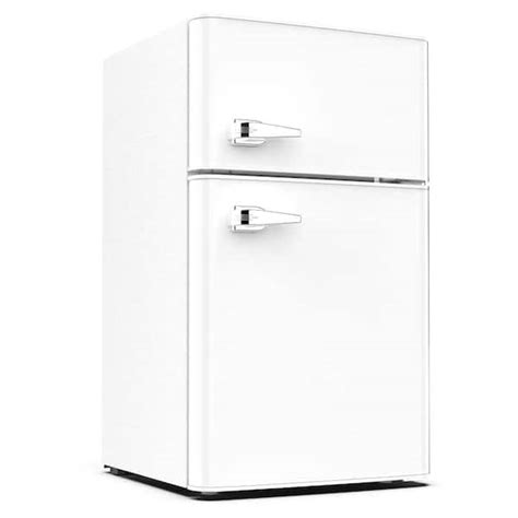 Cowsar 1969 In 32 Cu Ft 2 Door Retro Mini Refrigerator In White