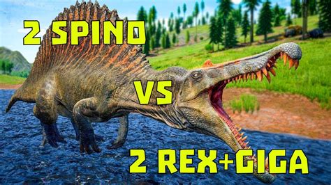 Spino Vs Rex Giga The Isle Legacy Youtube