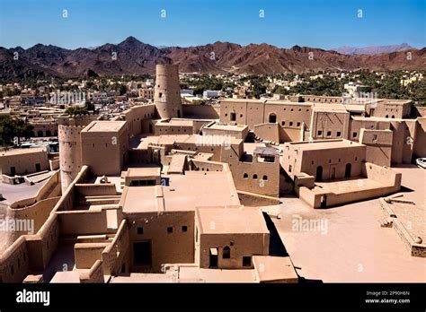 View Of The Unesco World Heritage Bahla Fort Bahla Oman Stock Photo