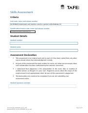 HLTENN025 AE Sk 2of3 Docx Skills Assessment Criteria Unit Code Name