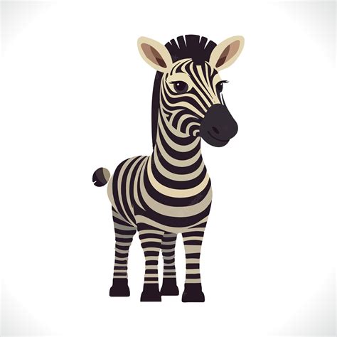 Premium Vector Cute Zebra Cartoon Vector Illustration