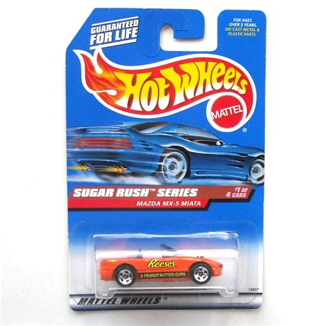 HOT WHEELS 1998 SUGAR RUSH SERIES MAZDA MX 5 MIATA 1 4 ORANGE