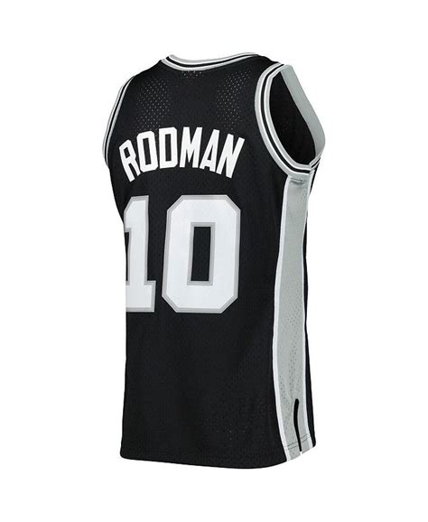 Mitchell And Ness Mens Dennis Rodman Black San Antonio Spurs 1993 94