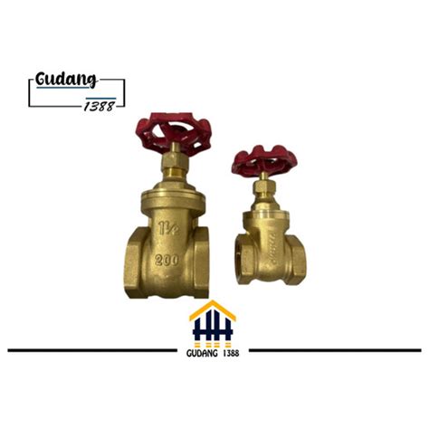 Jual Gate Valve Kuningan 1 2 Stop Kran Putar Brass Jakarta Pusat