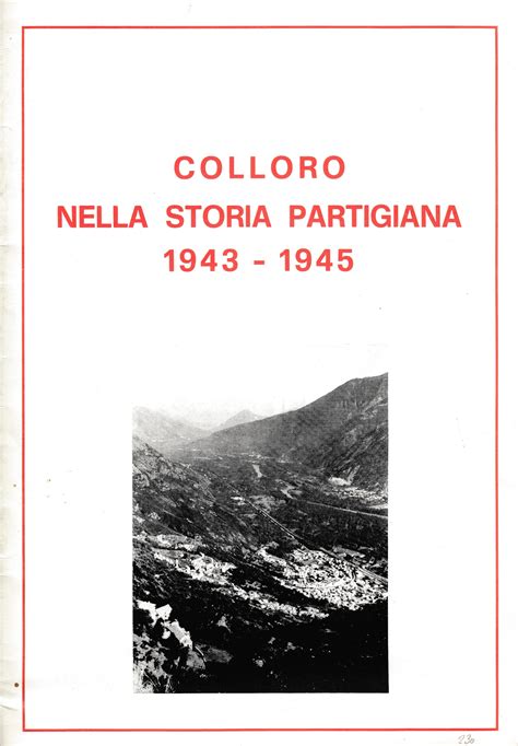 Colloro Nella Storia Partigiana Sala Storica Della Resistenza