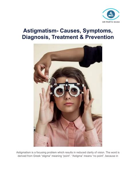 Ppt Astigmatism Causes Symptoms Diagnosis Treatment And Prevention