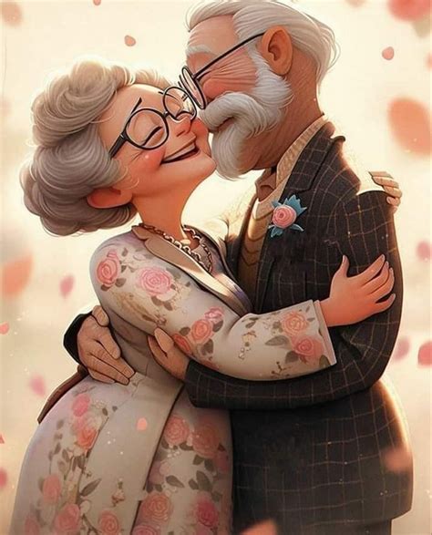 Pin De Noelbana En La Edad Hermosa Dibujo De Pareja Viejitos