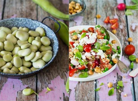 Broad Bean Salad With Feta And Mixed Grains Simone S Kitchen