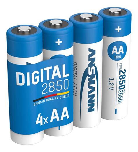 Ansmann Akku Mignon Aa 4 Stück 2650 Mah 1 2v Ni Mh Hohe Kapazität