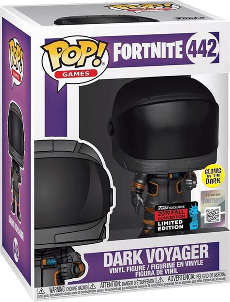 Funko Pop! Games 442: Fortnite - Dark Voyager Vinyl Figure (Glow in the ...