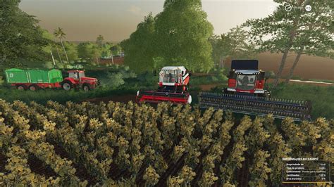 Farming Simulator 19 colhendo feijão erva daninha Série Estancia