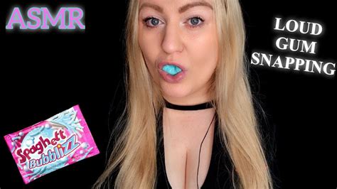 ASMR LOUD GUM SNAPPING WHISPERING YouTube