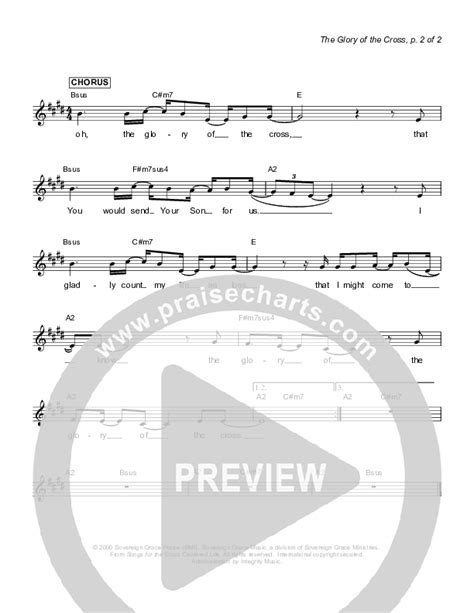 The Glory Of The Cross Sheet Music Pdf Sovereign Grace Praisecharts