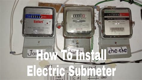 Paano Mag Install Ng Electric Sub Meter Tagalog YouTube