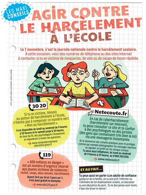 Comment agir contre le harcèlement à l école J aime lire Roman