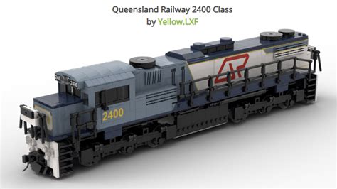 Lego Queensland Railway 2400 Class Locomotive Instructions By Yellow Lxf Available On