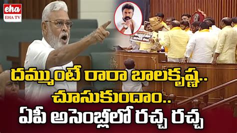 Minister Ambati Rambabu Angry On Balakrishna In Ap Assembly Eha Tv