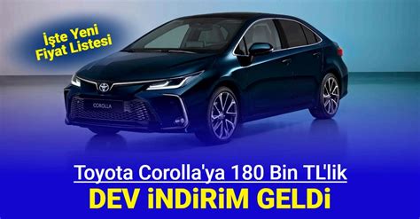 Toyota Ocak Fiyat Listesi Corolla Yaris Camry Hilux Chr