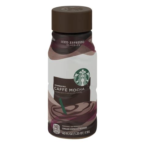 Starbucks Iced Espresso Caffe Mocha Premium Iced Coffee Drink 40 Oz Bottle