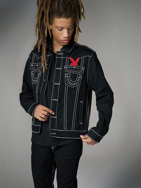 PLAYBOY X TRUE RELIGION BIG T JIMMY JACKET