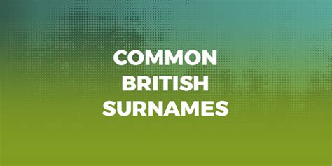 English Names and Surnames | ABA English