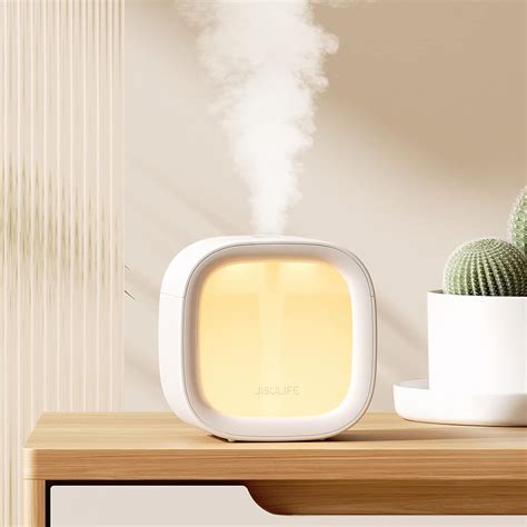 Jisulife Personal Mini Humidifier Rechargeable Night Light Small Humidifier Wireless 300ml Air