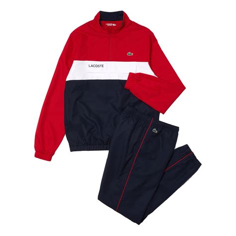 Buy Lacoste Tracksuit Men Red Dark Blue Online Tennis Point