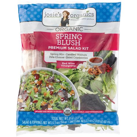 Josie S Organics Premium Salad Kit Spring Blush Shop Salads At H E B