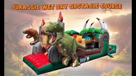 Jurassic Wet Dry Obstacle Course Youtube