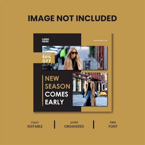 Premium Vector Winter Fashion Sale Social Media Post Design Template